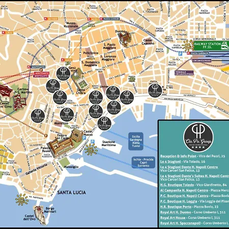 Maison d'hôtes Le 4 Stagioni Dante's H Centro, By Clapa Group Naples